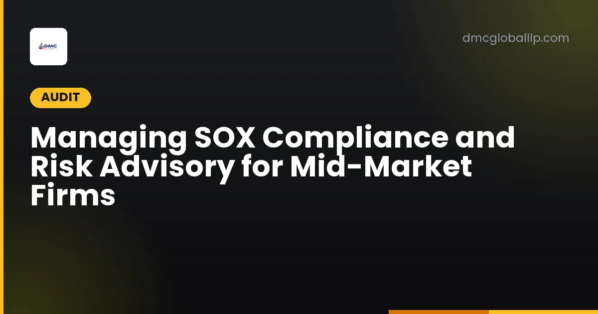 Managing SOX Compliance and Risk Advisory for Mid-Market Firms